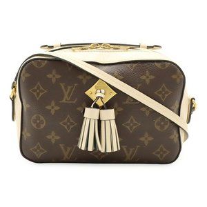 LOUIS VUITTON White Monogram Leather Shoulder Bag